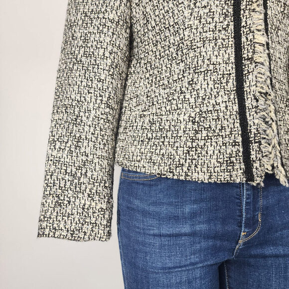 Van Heusen Studio Black Tweed Blazer Jacket Size M - Picture 3 of 9